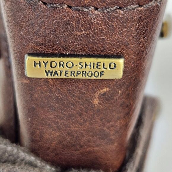 Rockport Lace Up Waterproof Boots Womens Size 7.5 Brown Leather  goth grunge - Picture 15 of 16